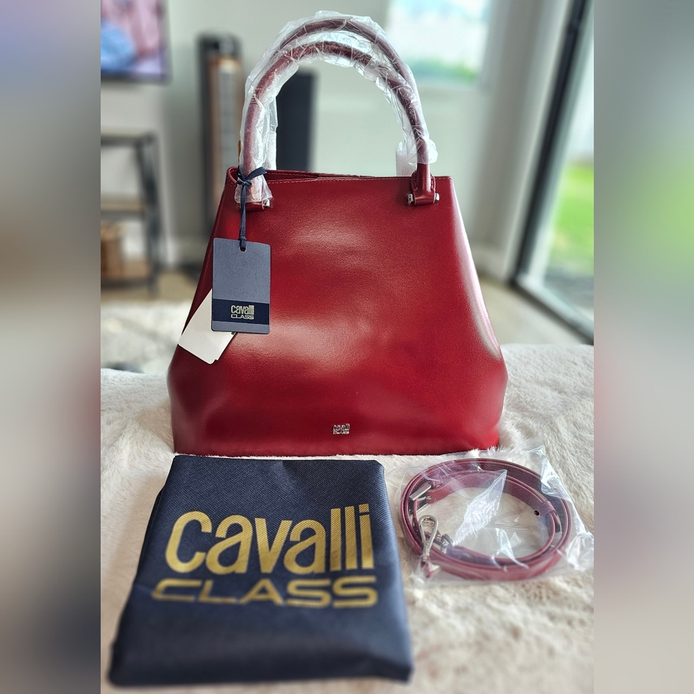 Cavalli Medium Satchel Handbag Crossbody